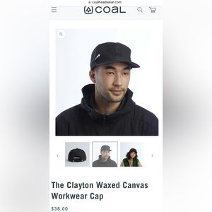 Coal brand hat, with pencil holder! Leather adjustable strap in back. BRAND NEW